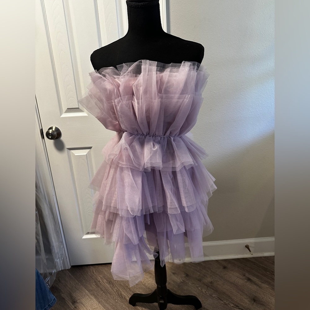 Francesca's Collections Lilac Tulle Dress